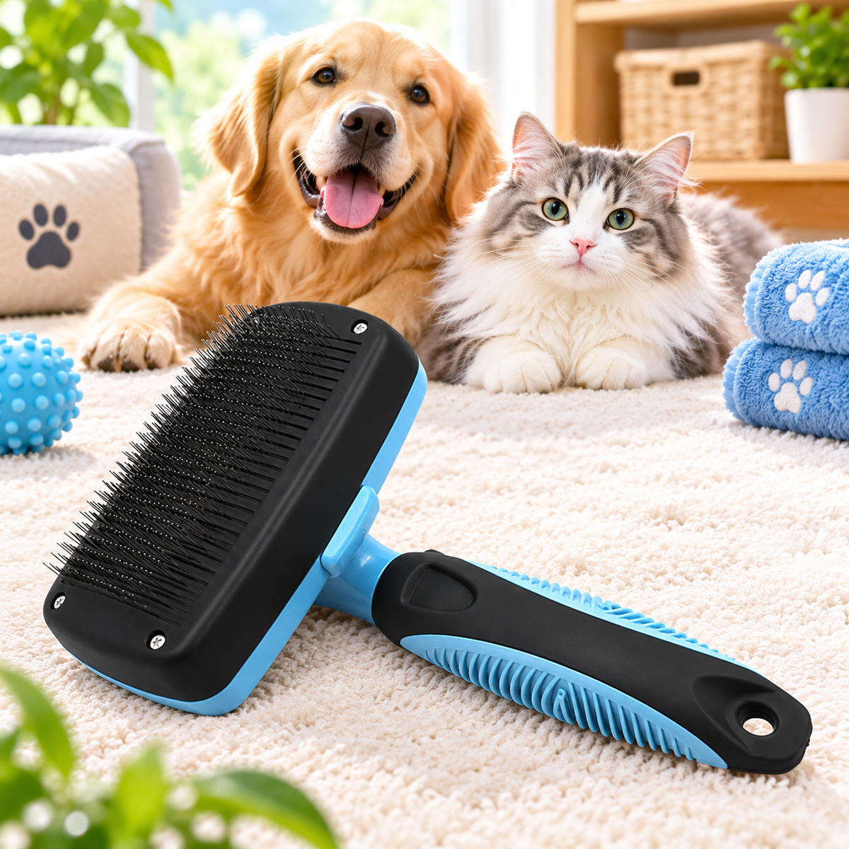 DreamNest Retractable Slicker Brush