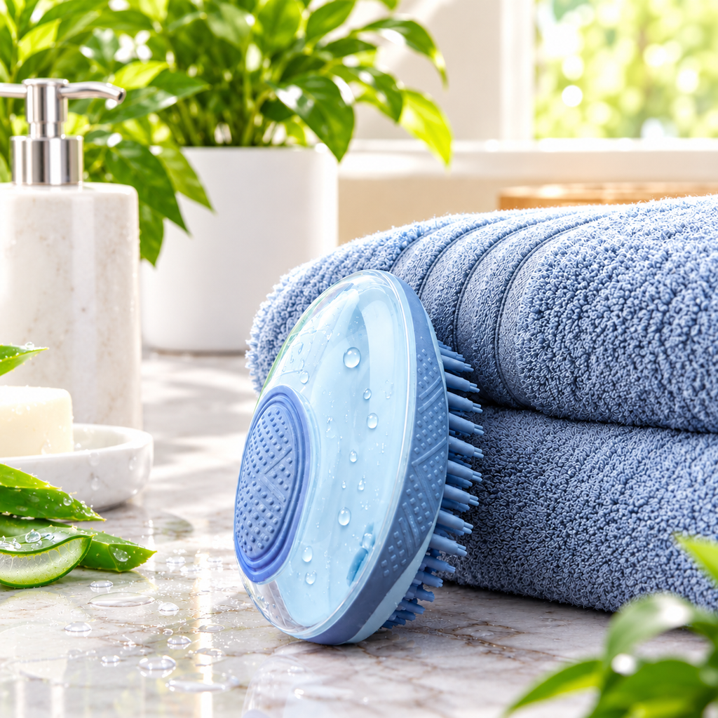 DreamNest Shampoo Dispensing Bath Brush