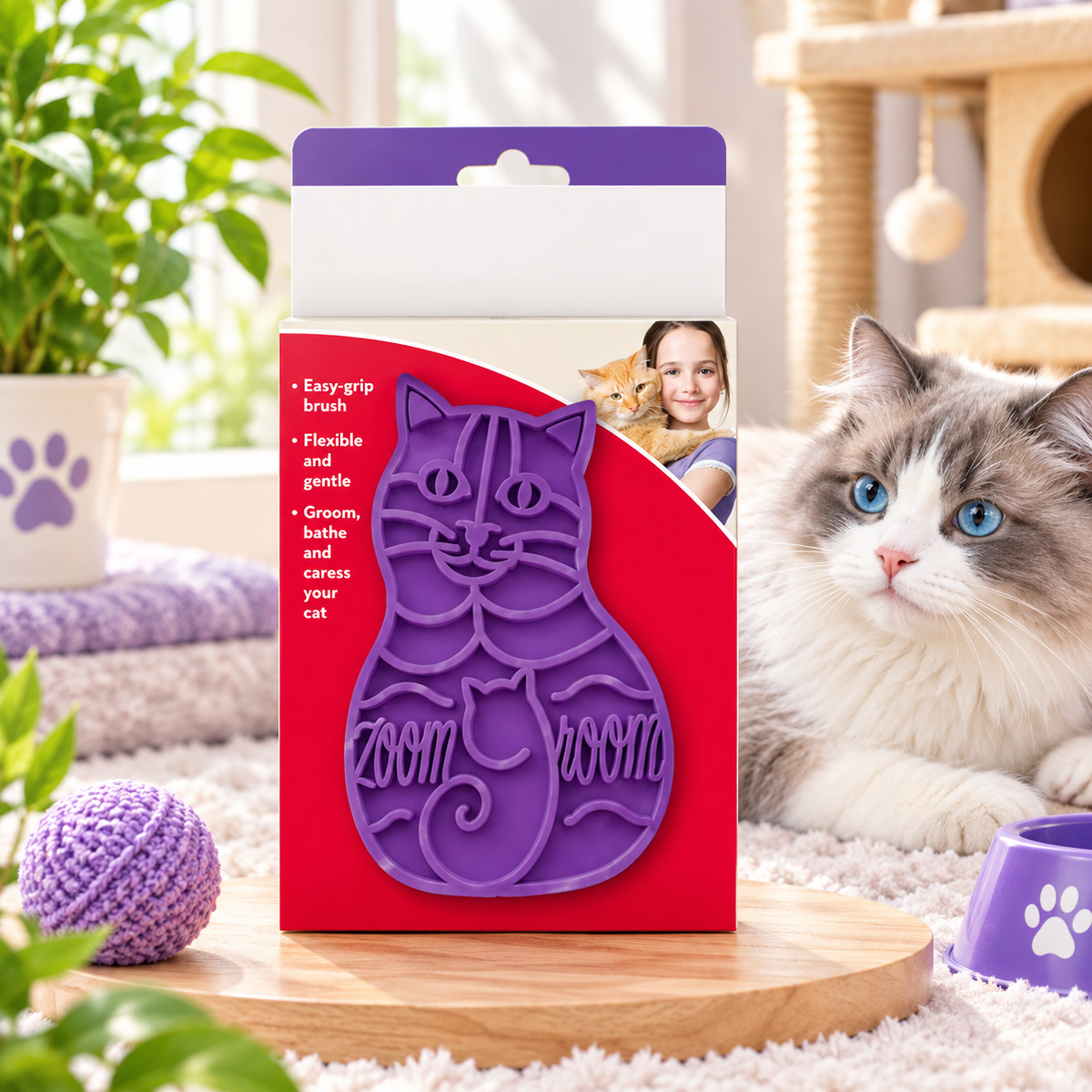 DreamNest Cat Massage Grooming Brush