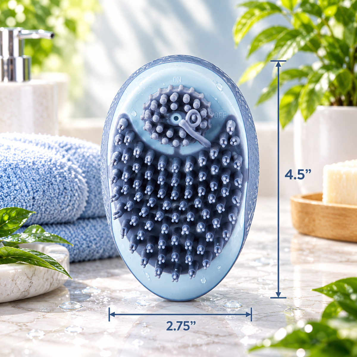 DreamNest Shampoo Dispensing Bath Brush