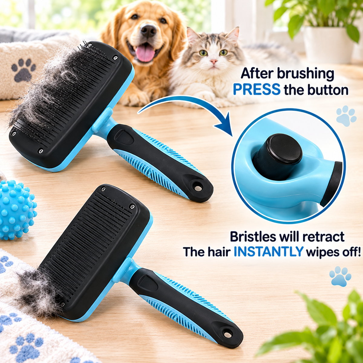 DreamNest Retractable Slicker Brush