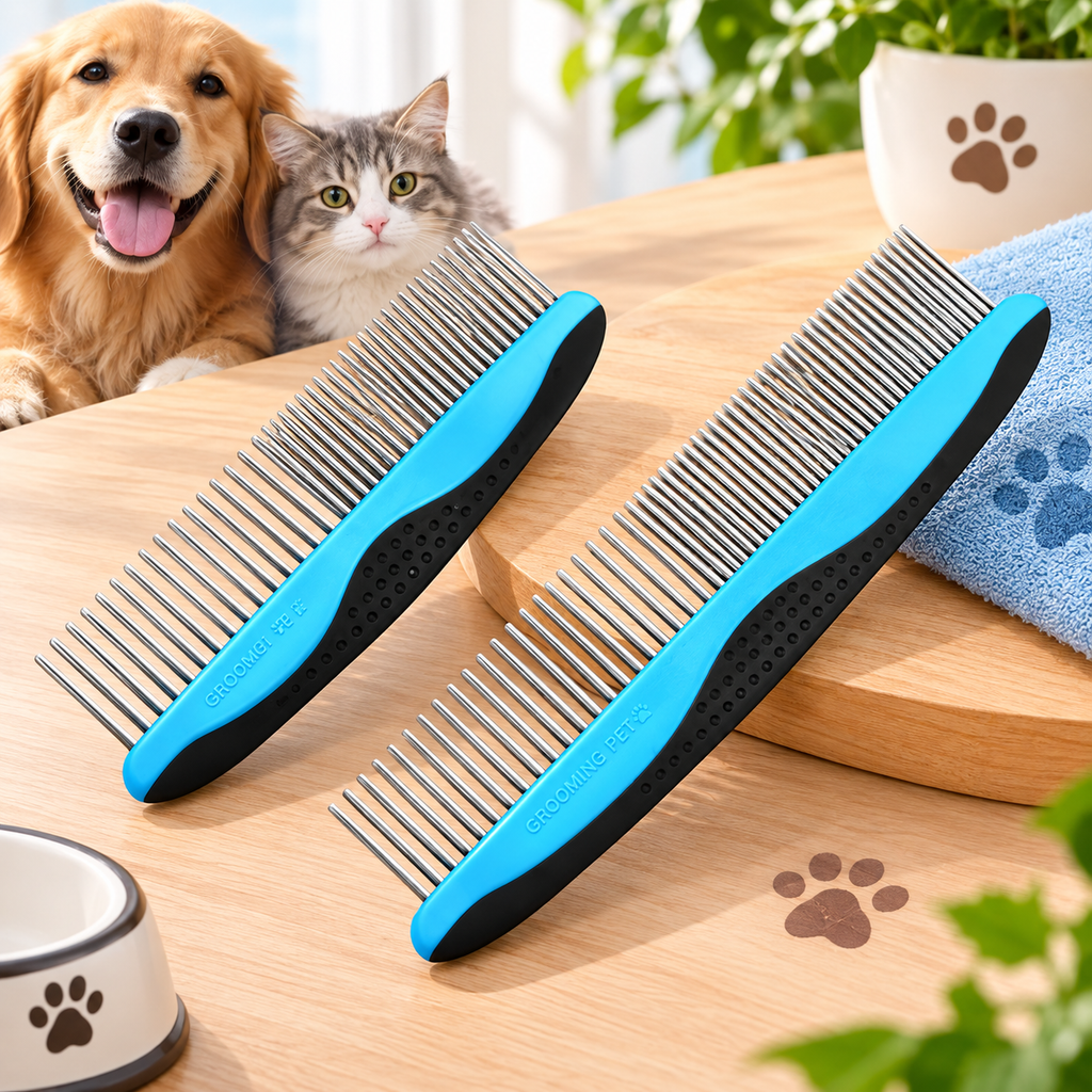DreamNest Dual Size Pet Comb Set