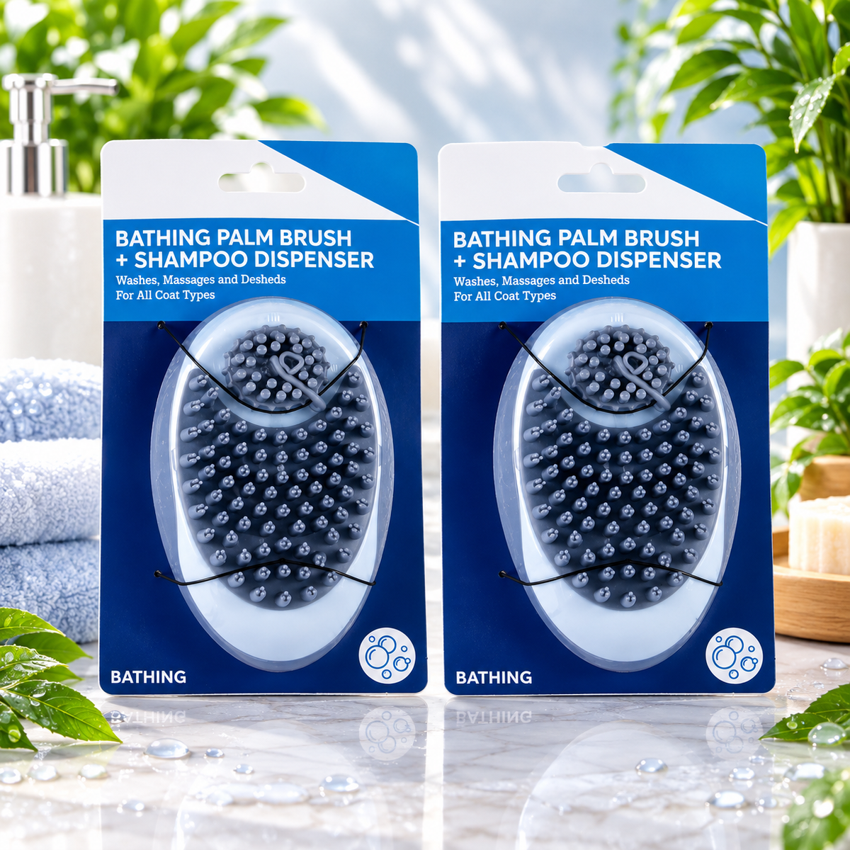 DreamNest Shampoo Dispensing Bath Brush