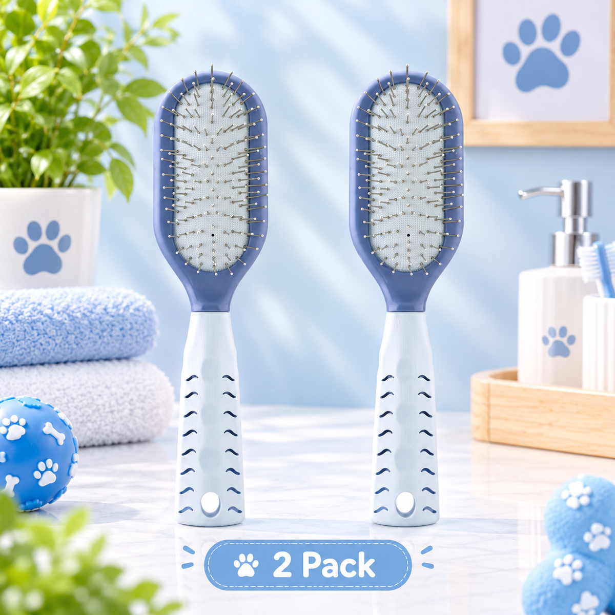 DreamNest Comfort Pin Grooming Brush